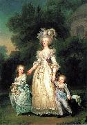 Marie Antoinette with her children unknow artist